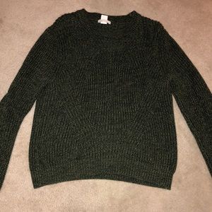 Green chunky sweater